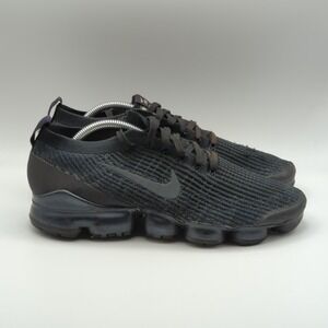 Nike Air VaporMax Flyknit 3 Running Shoes Mens Size 10.5 Black Knit Athletic